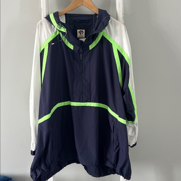 Free People Movement Care Like the Wind New navy neon Anorak jacket medium - Picture 3 of 14
